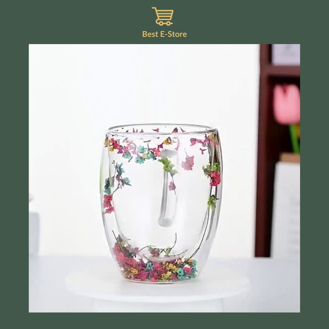 🌼Floral Fusion: Dobbeltveggede Glasskopper