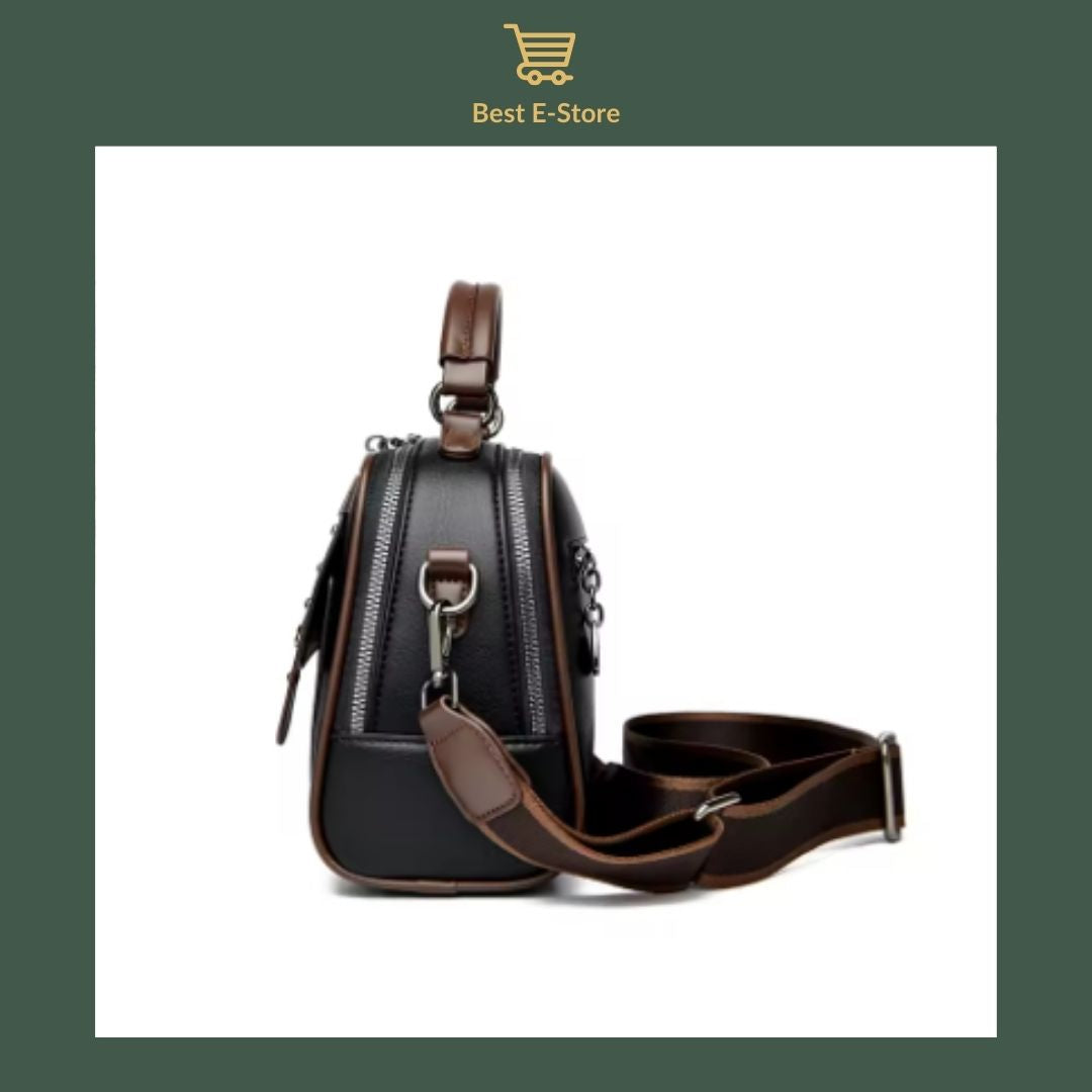 👜 Elégant sac à bandoulière en cuir: Stylé et spacieux ✨