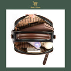 👜 Elegante leren schoudertas: Stijlvol en ruim ✨