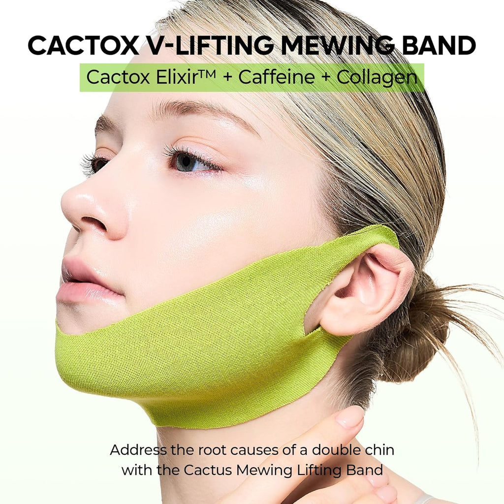 V-shaped lifting face mask