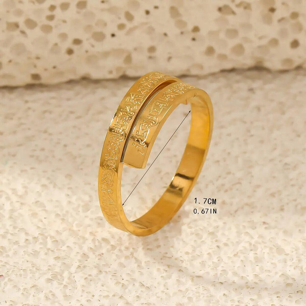 Big Offer! 🕌 Pack of 3 Islamic Jewelry – Ayat ul Kursi Bracelet, Bar Necklace & Ring ✨ Gift Set for Him & Her