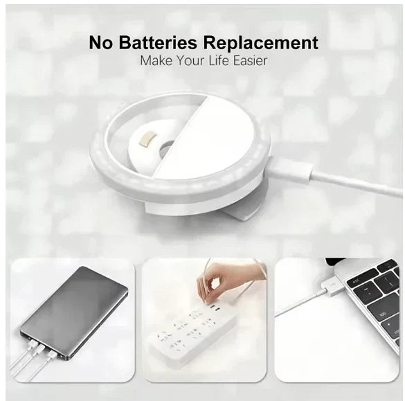 Clip-On Selfie Ring Light
