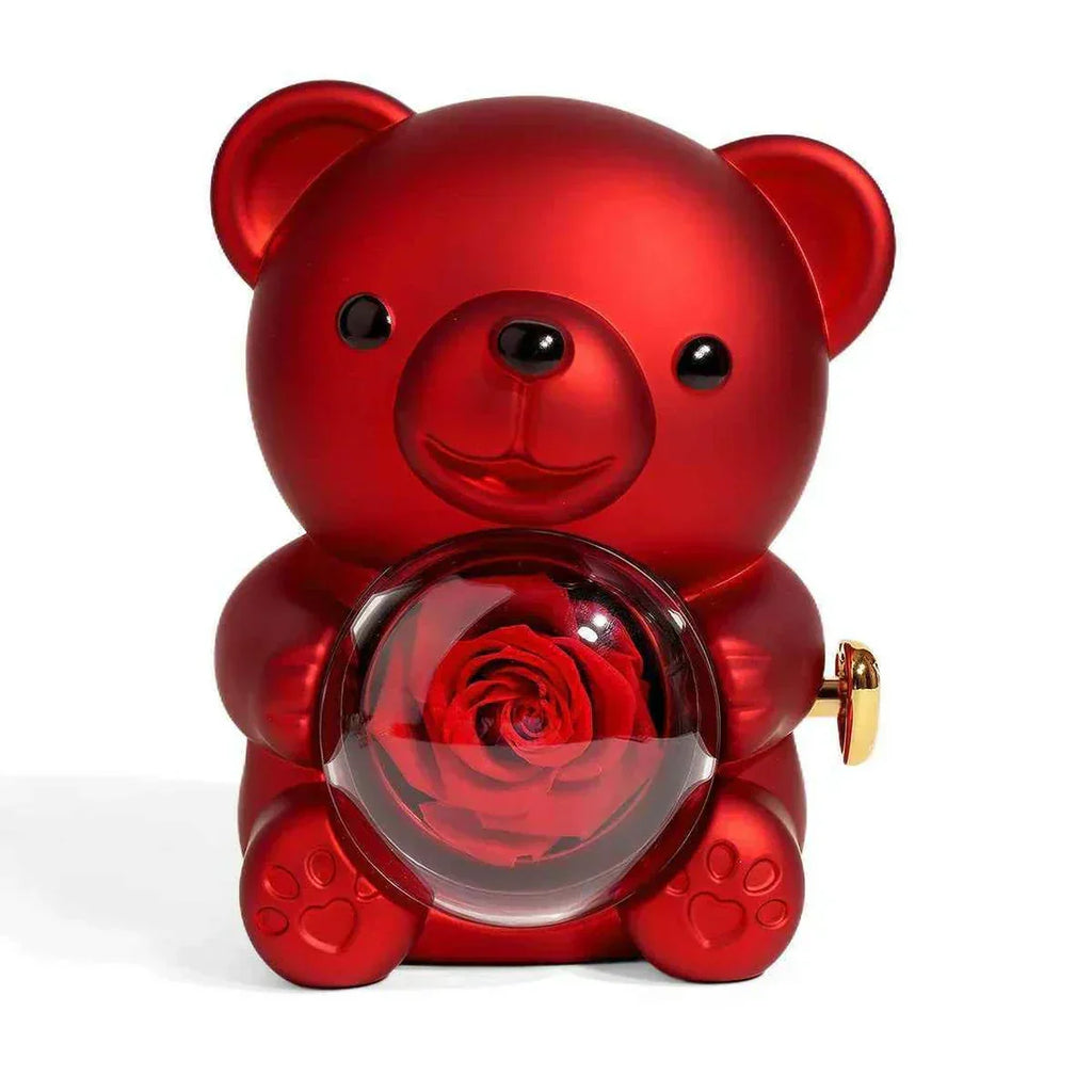 EleganceBear™ - Rose Teddy Bear Gift Box