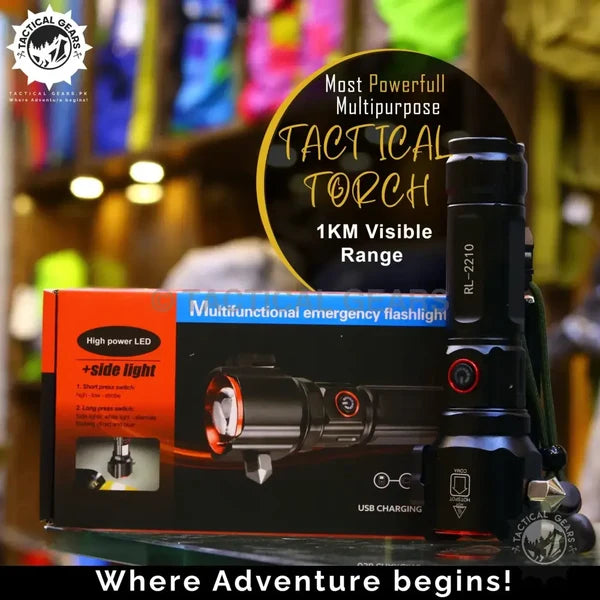 5-in-1 Powerful Tactical Torch | 1KM Range